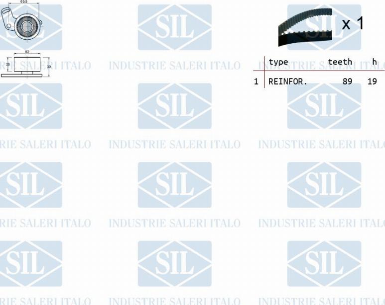 Saleri SIL TK1459 - Timing Belt Set autospares.lv