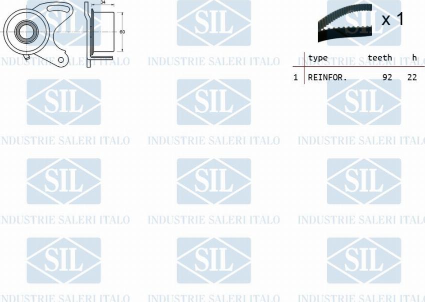 Saleri SIL TK1450 - Timing Belt Set autospares.lv