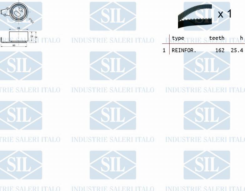 Saleri SIL TK1439 - Timing Belt Set autospares.lv