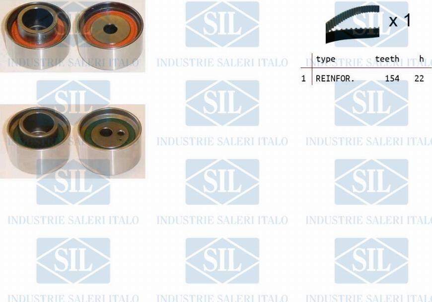 Saleri SIL TK1438 - Timing Belt Set autospares.lv