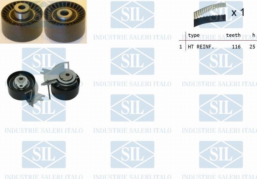 Saleri SIL TK1427 - Timing Belt Set autospares.lv