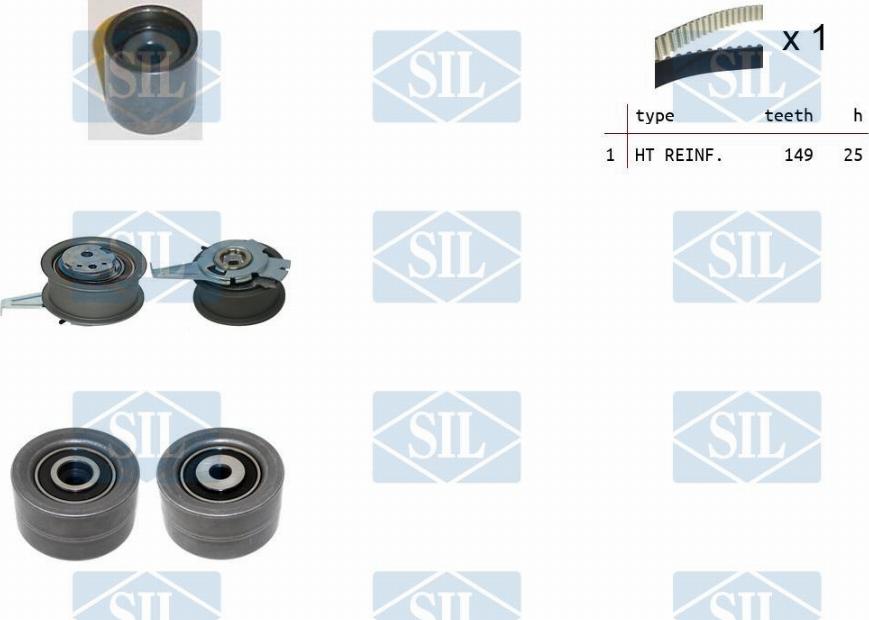 Saleri SIL TK1508 - Timing Belt Set autospares.lv