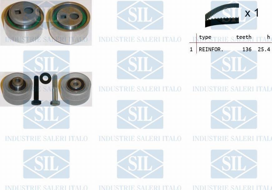 Saleri SIL TK1093 - Timing Belt Set autospares.lv