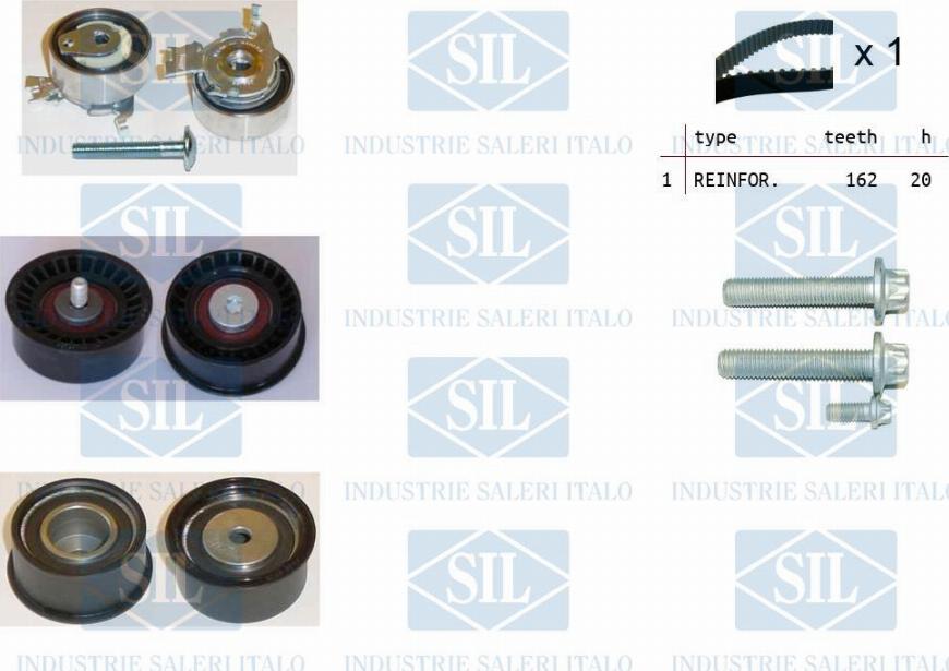Saleri SIL TK1040 - Timing Belt Set autospares.lv