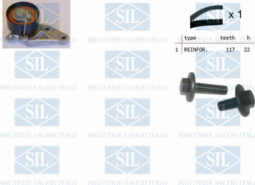 Saleri SIL TK1047 - Timing Belt Set autospares.lv