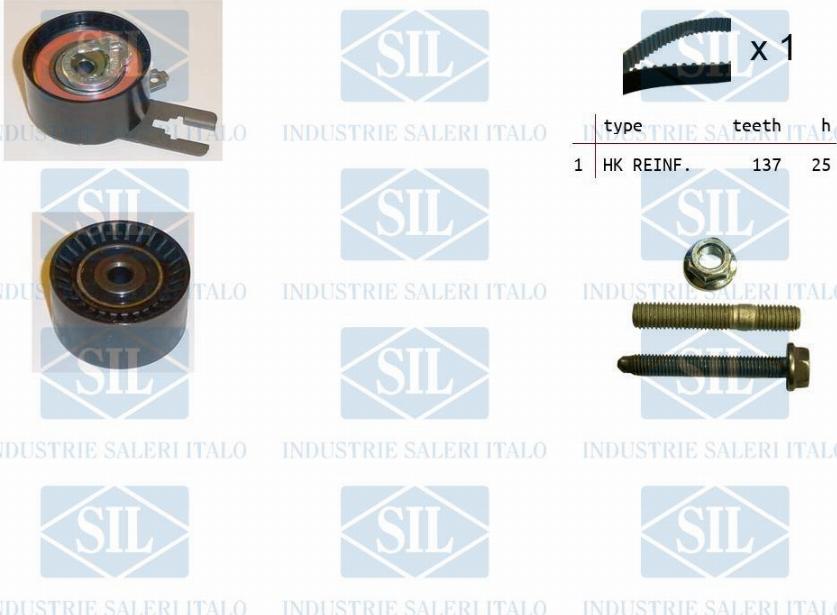 Saleri SIL TK1058 - Timing Belt Set autospares.lv