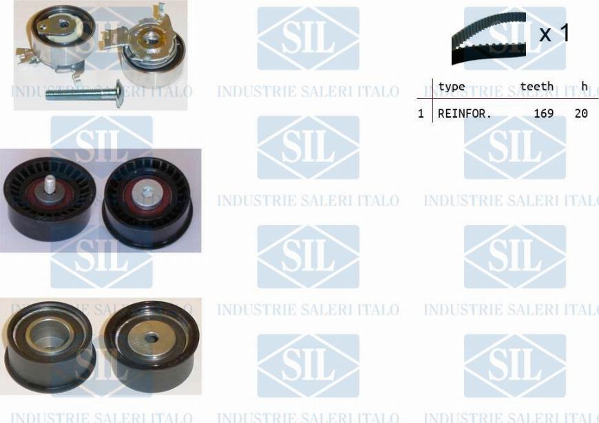 Saleri SIL TK1002 - Timing Belt Set autospares.lv