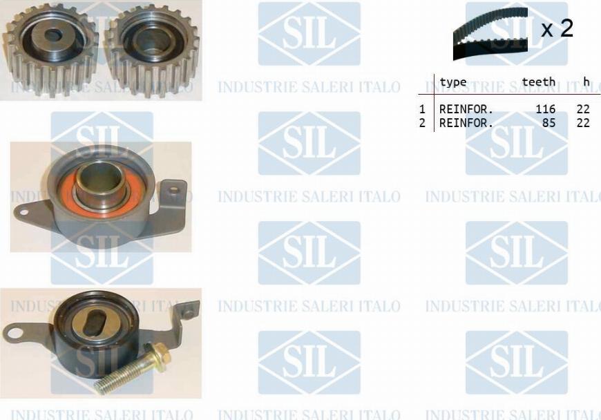 Saleri SIL TK1011 - Timing Belt Set autospares.lv