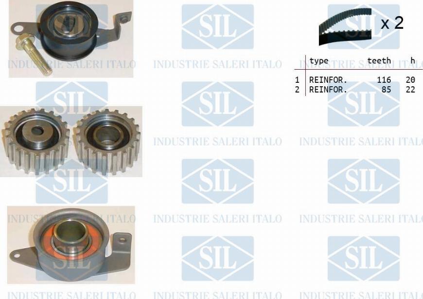 Saleri SIL TK1012 - Timing Belt Set autospares.lv