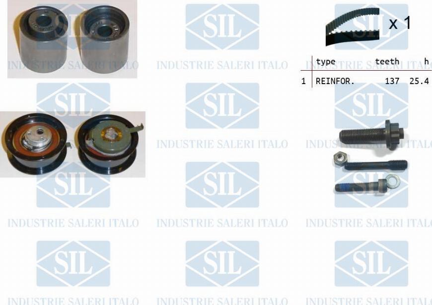 Saleri SIL TK1017 - Timing Belt Set autospares.lv