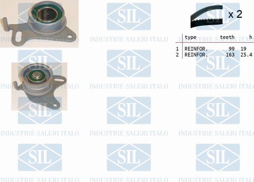 Saleri SIL TK1039 - Timing Belt Set autospares.lv