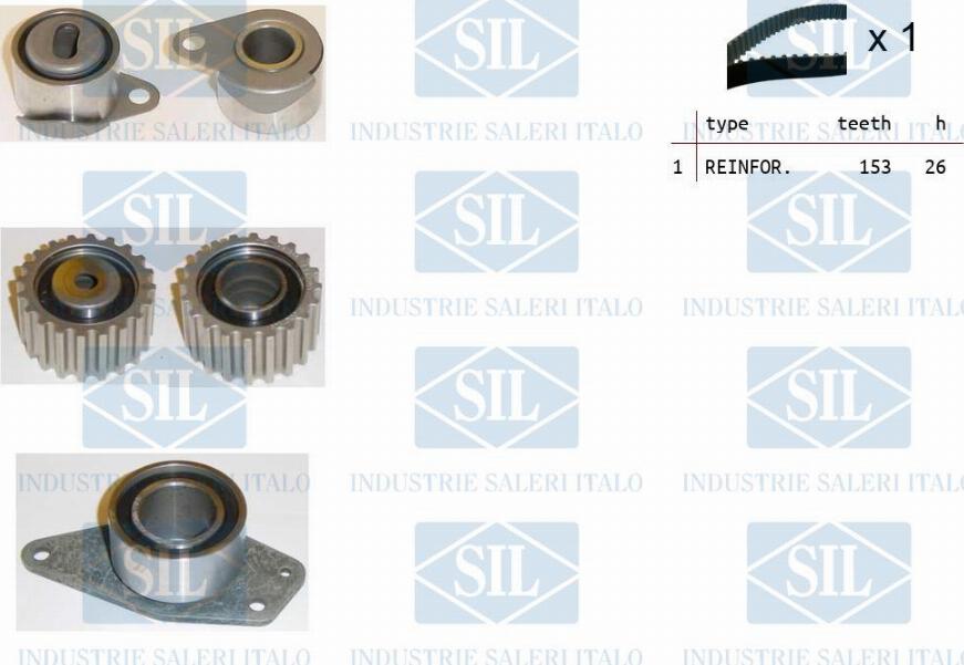 Saleri SIL TK1021 - Timing Belt Set autospares.lv