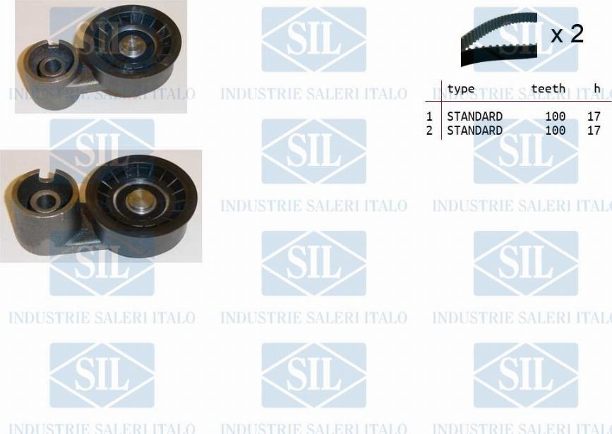 Saleri SIL TK1027 - Timing Belt Set autospares.lv