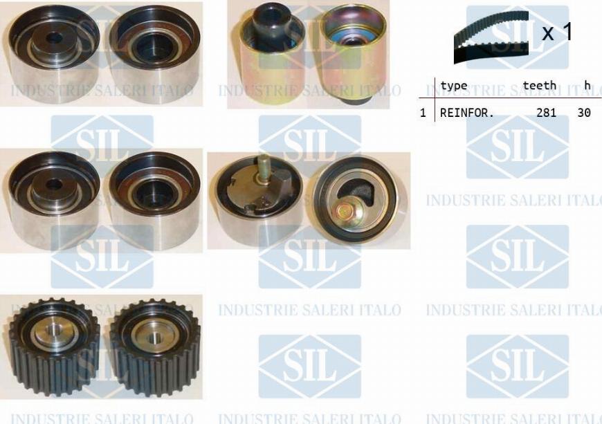 Saleri SIL TK1198 - Timing Belt Set autospares.lv