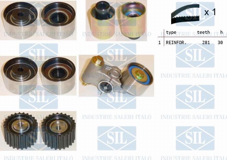 Saleri SIL TK1197 - Timing Belt Set autospares.lv