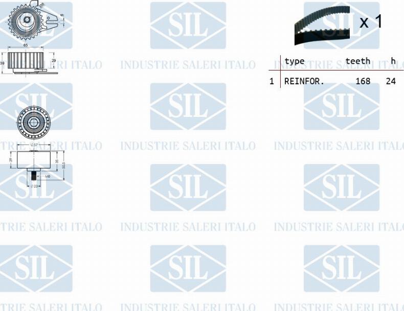 Saleri SIL TK1141 - Timing Belt Set autospares.lv