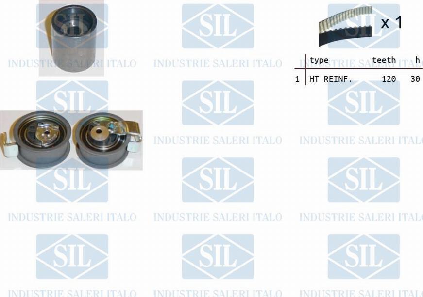 Saleri SIL TK1148 - Timing Belt Set autospares.lv