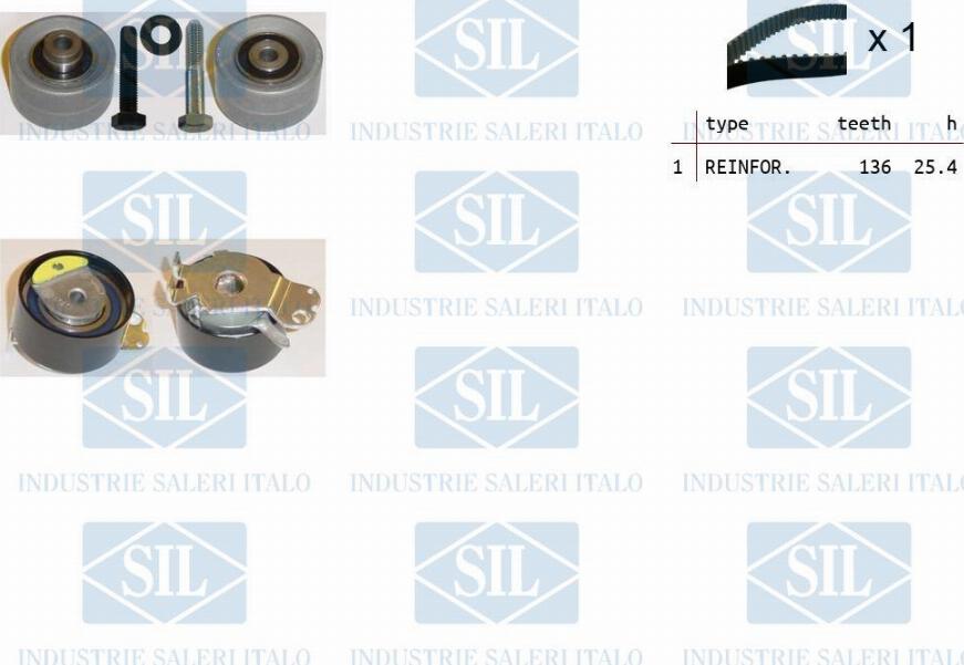 Saleri SIL TK1142 - Timing Belt Set autospares.lv