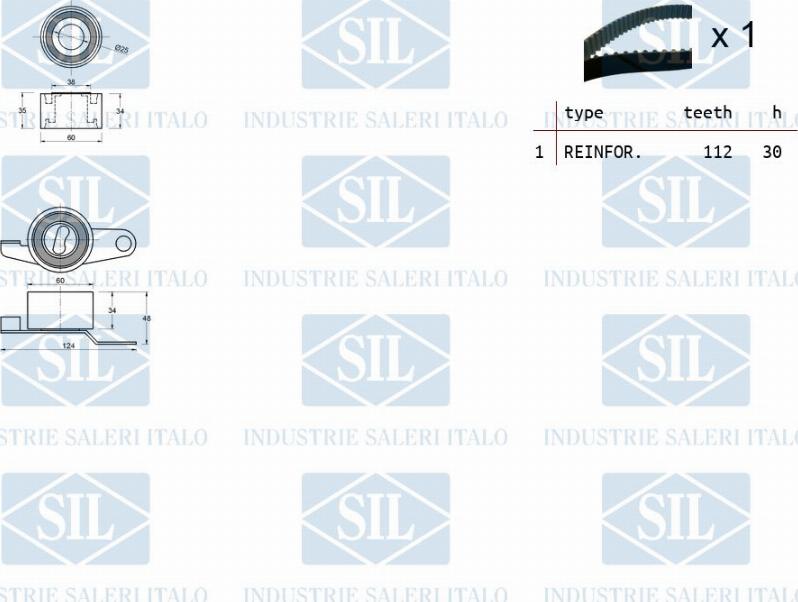 Saleri SIL TK1150 - Timing Belt Set autospares.lv