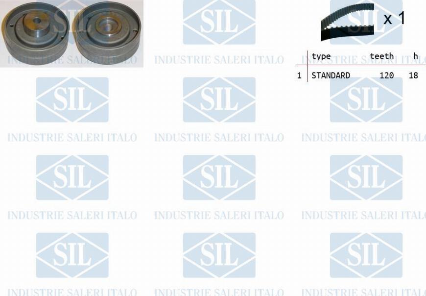 Saleri SIL TK1165 - Timing Belt Set autospares.lv