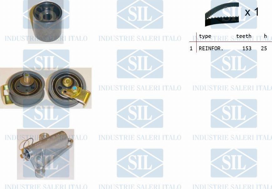 Saleri SIL TK1106 - Timing Belt Set autospares.lv