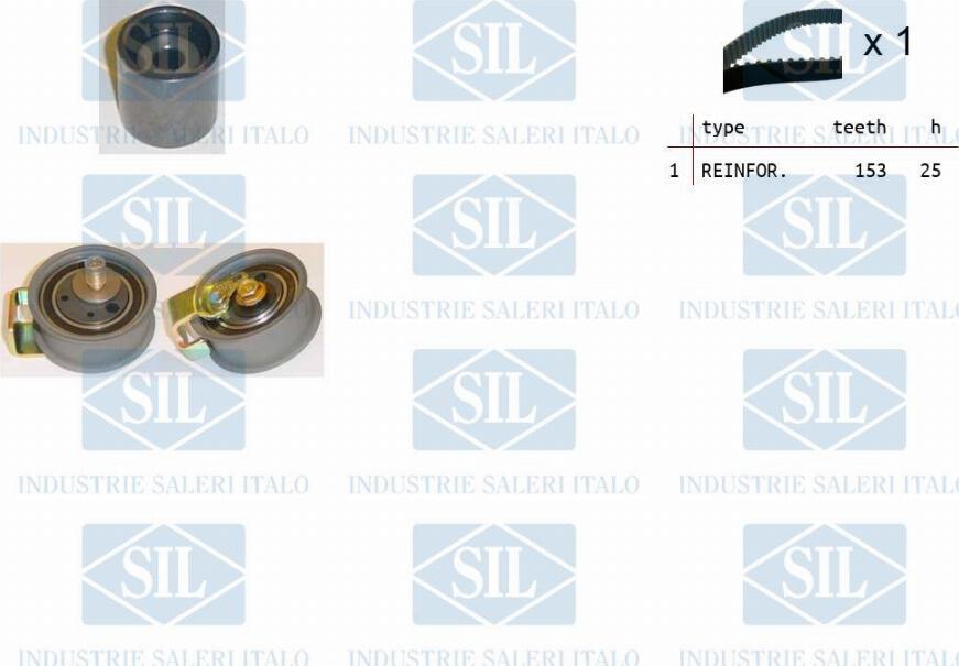 Saleri SIL TK1107 - Timing Belt Set autospares.lv