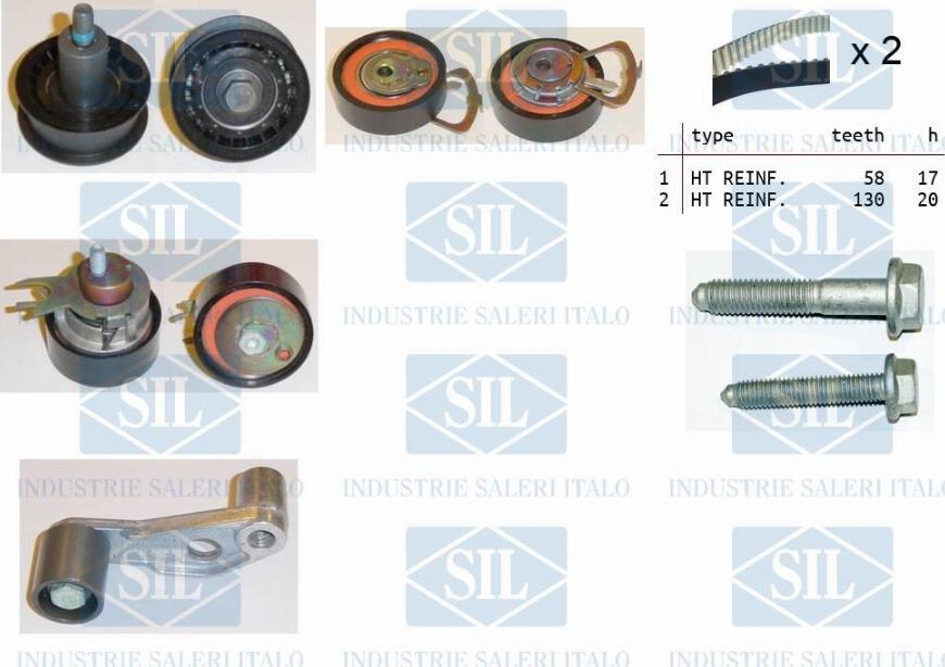 Saleri SIL TK1116 - Timing Belt Set autospares.lv