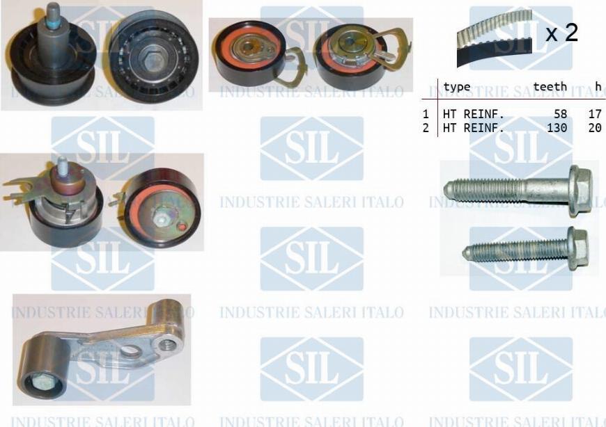 Saleri SIL TK1136 - Timing Belt Set autospares.lv
