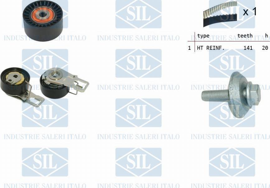 Saleri SIL TK1395 - Timing Belt Set autospares.lv