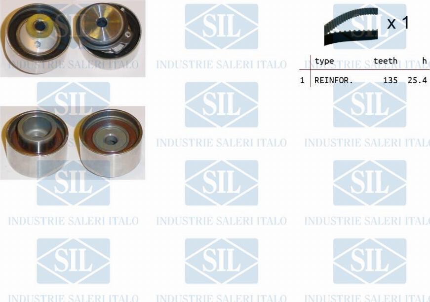 Saleri SIL TK1352 - Timing Belt Set autospares.lv