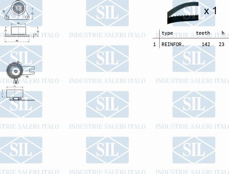 Saleri SIL TK1365 - Timing Belt Set autospares.lv