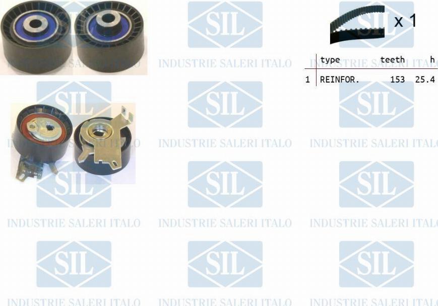 Saleri SIL TK1366 - Timing Belt Set autospares.lv