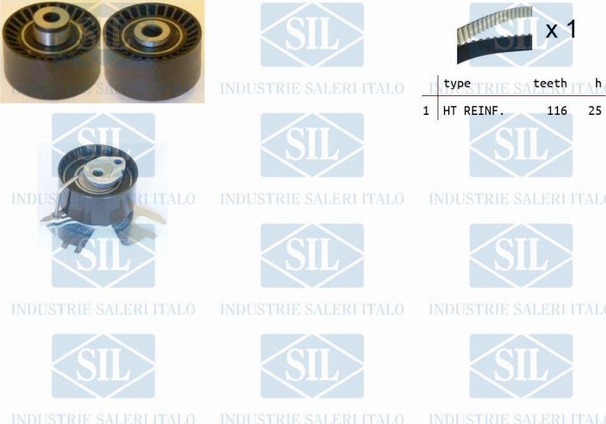 Saleri SIL TK1367 - Timing Belt Set autospares.lv