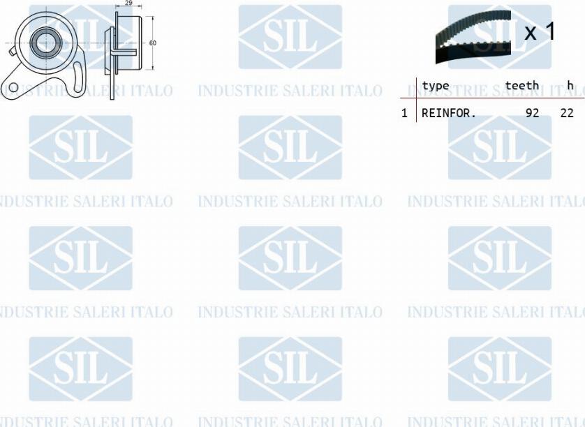 Saleri SIL TK1316 - Timing Belt Set autospares.lv