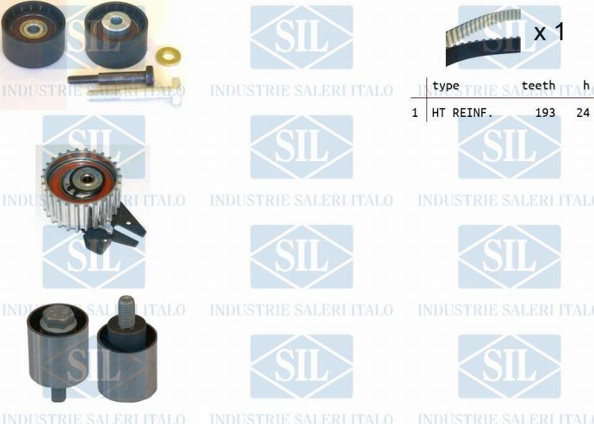 Saleri SIL TK1389 - Timing Belt Set autospares.lv