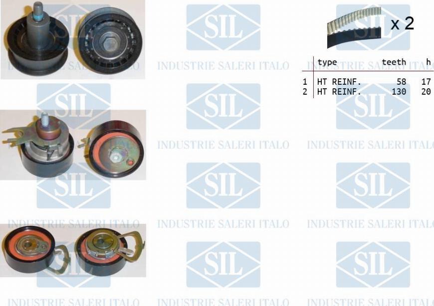 Saleri SIL TK1381 - Timing Belt Set autospares.lv