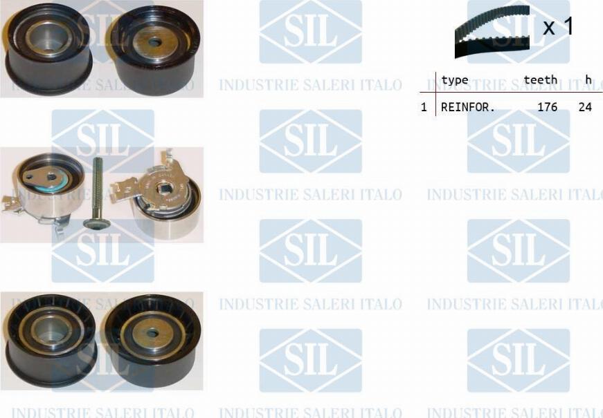 Saleri SIL TK1248 - Timing Belt Set autospares.lv