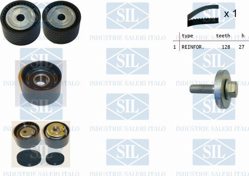 Saleri SIL TK1254 - Timing Belt Set autospares.lv