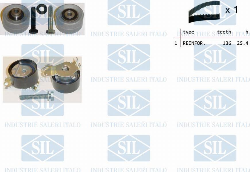 Saleri SIL TK1256 - Timing Belt Set autospares.lv
