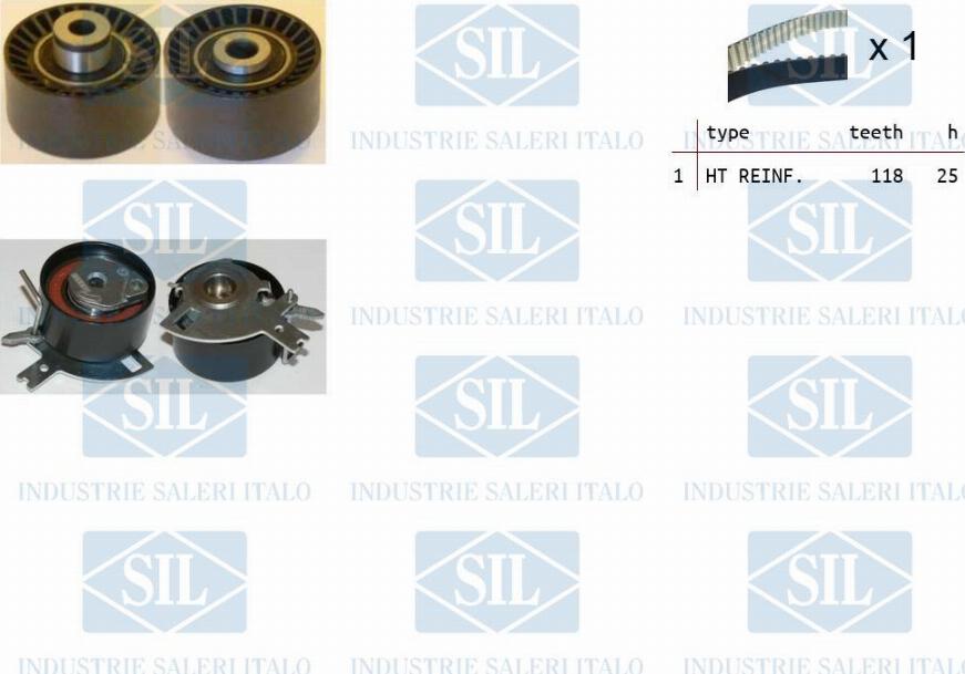 Saleri SIL TK1280 - Timing Belt Set autospares.lv