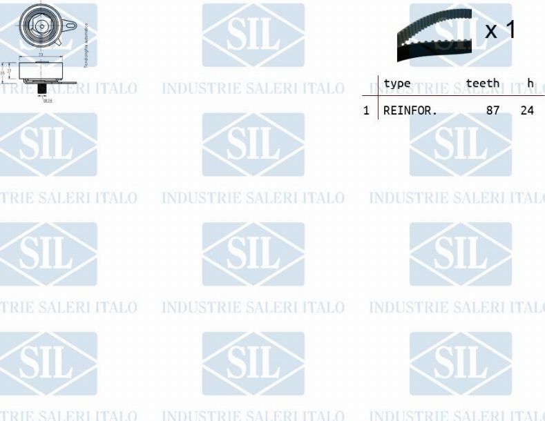 Saleri SIL TK1281 - Timing Belt Set autospares.lv