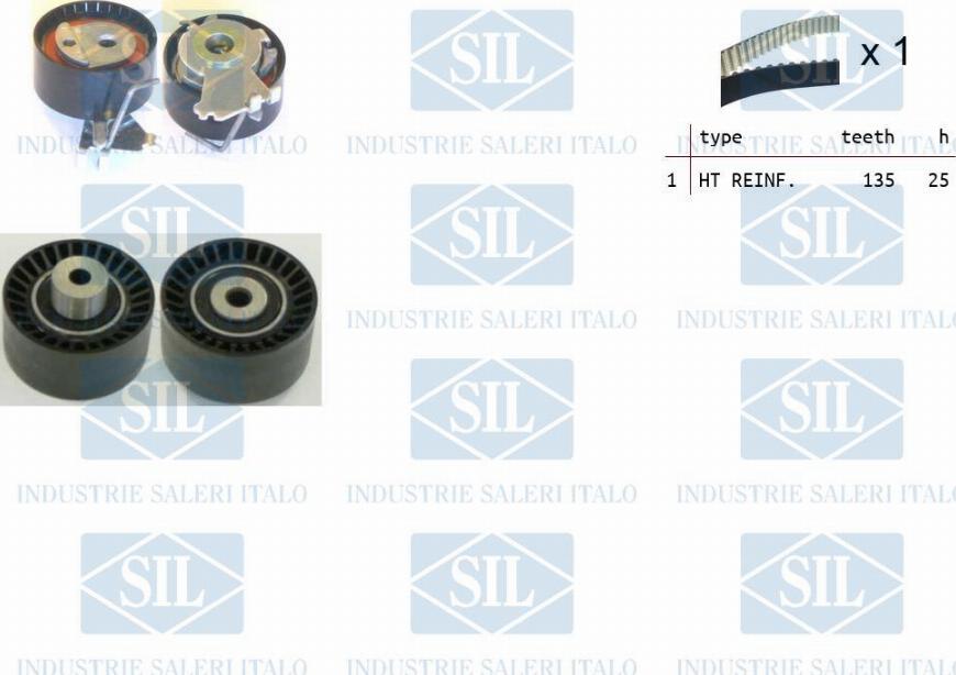 Saleri SIL TK1287 - Timing Belt Set autospares.lv