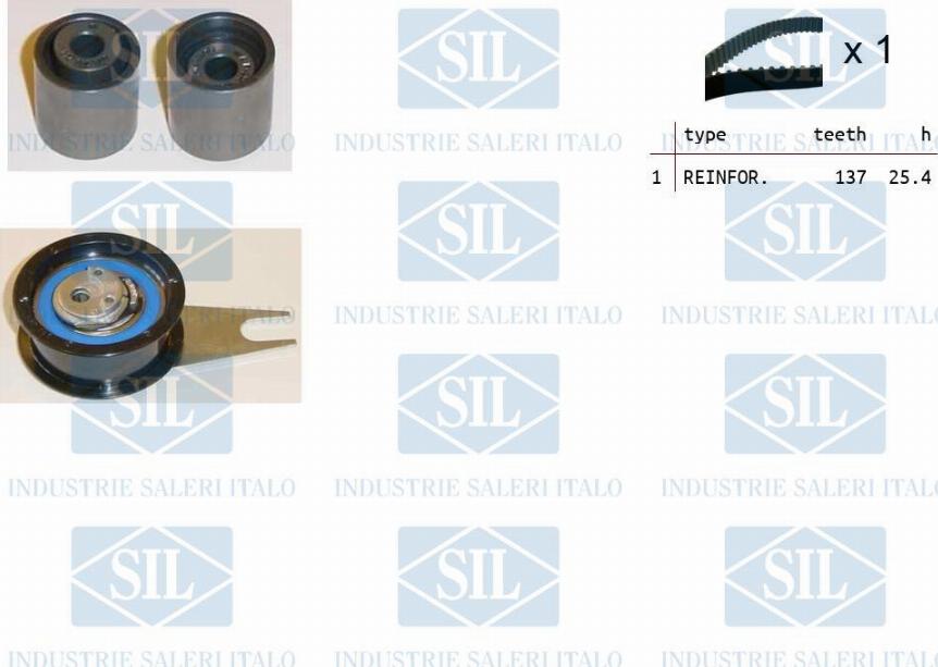 Saleri SIL TK1234 - Timing Belt Set autospares.lv