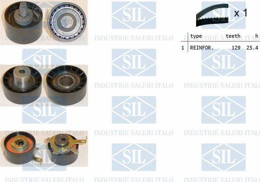 Saleri SIL TK1232 - Timing Belt Set autospares.lv