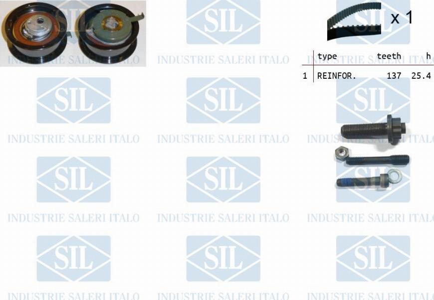 Saleri SIL TK1225 - Timing Belt Set autospares.lv