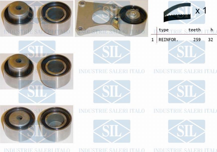 Saleri SIL TK1222 - Timing Belt Set autospares.lv