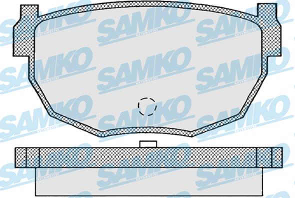 Samko 5SP945 - Brake Pad Set, disc brake autospares.lv