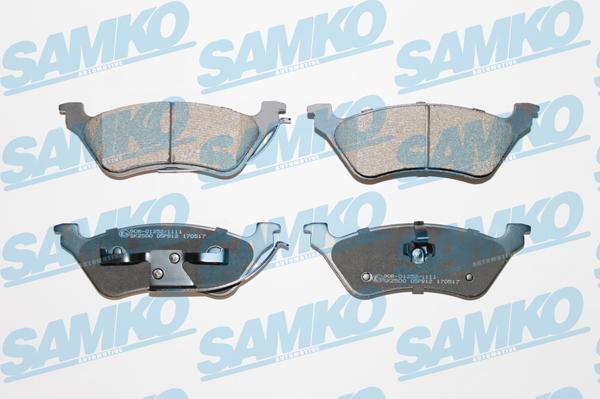 Samko 5SP912 - Brake Pad Set, disc brake autospares.lv