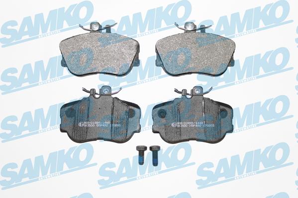 Samko 5SP492 - Brake Pad Set, disc brake autospares.lv