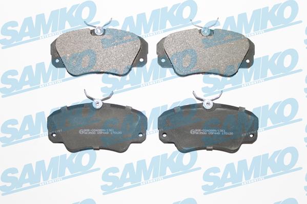 Samko 5SP449 - Brake Pad Set, disc brake autospares.lv